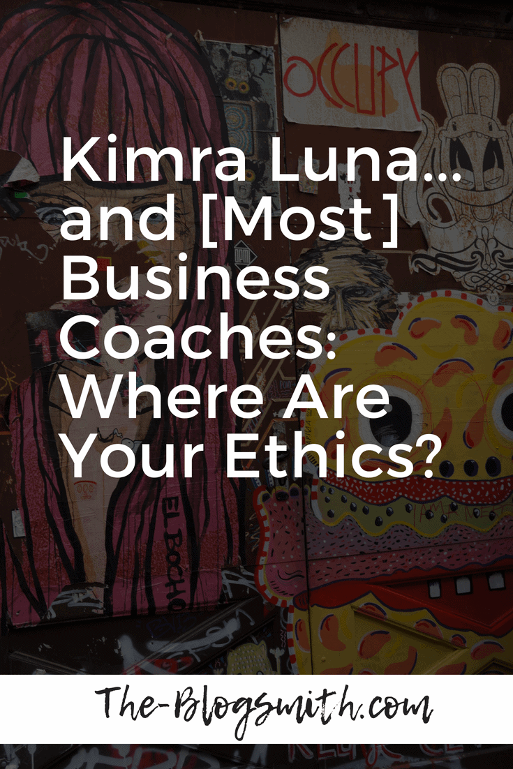 I started to get a bad feeling about Kimra Luna after seeing how much people were willing to give up to afford to make payments on her $2k branding course.