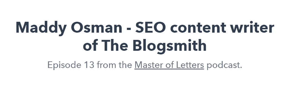 maddy osman the blogsmith