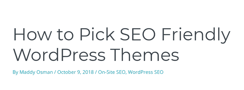 seo wordpress theme the blogsmith maddy osman